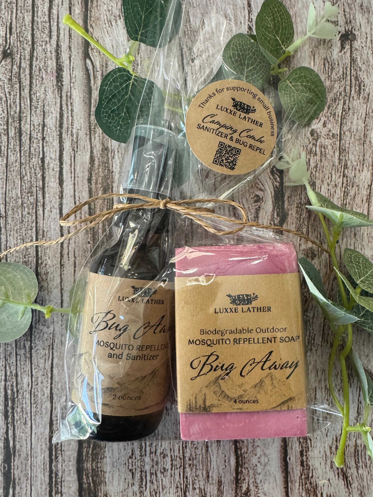 Camping Combo - Bug Repellent Soap and Sanitizer/ Bug Repellent Spray