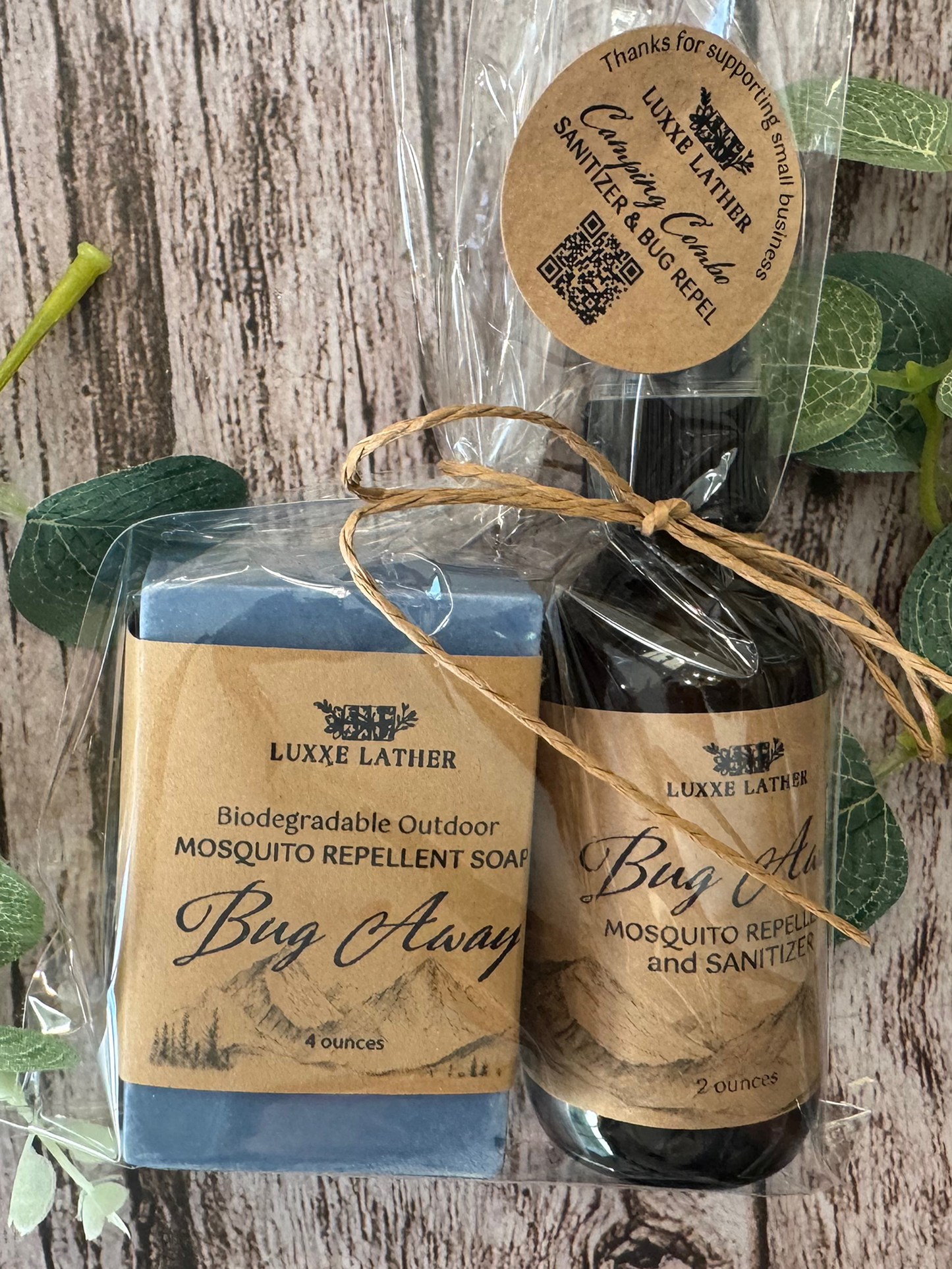 Camping Combo - Bug Repellent Soap and Sanitizer/ Bug Repellent Spray